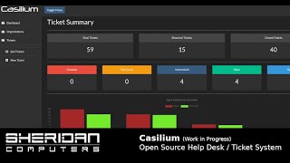 Casilium  Free Open Source Help DeskTicket System work in progress [upl. by Nylrebmik]