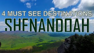 4 Essential Stops in SHENANDOAH NATIONAL PARK 4K [upl. by Nolubez]