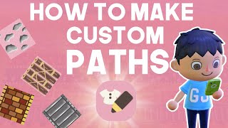 How To Make Custom Paths  Animal Crossing New Horizons [upl. by Gerhard]