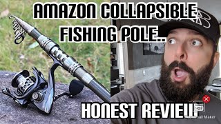 Amazon Telescopic Fishing Pole Sougayilang Unboxing and Honest review [upl. by Buffum]