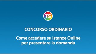 Concorso ordinario come accedere su Istanze Online per presentare la domanda [upl. by Serolod423]