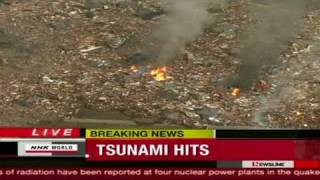 CNN Tsunami waves strike Japan [upl. by Yehus]