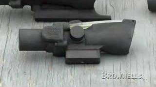 Brownells  Trijicon ACOG Demo of Different Reticles [upl. by Naryk704]