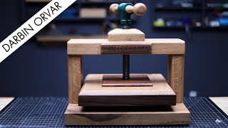 Making an EPIC Handcrafted BOOK PRESS [upl. by Engamrahc]