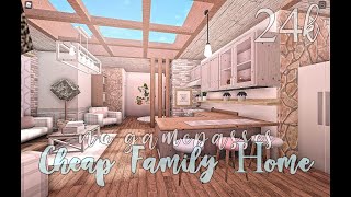 Bloxburg Cheap Family Home No Gamepasses 24k [upl. by Willa]