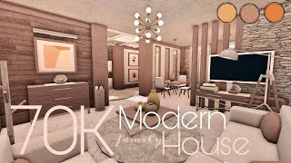 BLOXBURG 70K MODERN HOUSE  NOGAMEPASS [upl. by Reggy]