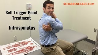 Infraspinatus Trigger Point Treatment Rotator Cuff [upl. by Cath]