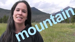 How to Say MOUNTAIN and SENTENCE  American English [upl. by Schechter929]