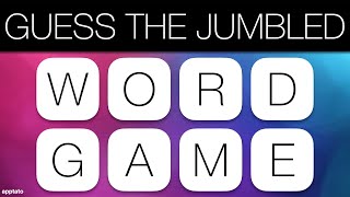 GUESS THE JUMBLED WORD GAME 1  Unscramble all 25 Scrambled General Knowledge Trivia Words [upl. by Laeynad]