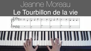 Le Tourbillon de la vie  J Moreau  Piano  sheet music [upl. by Timothea]