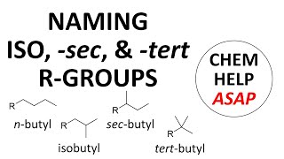 naming iso sec amp tert Rgroups [upl. by Margreta]