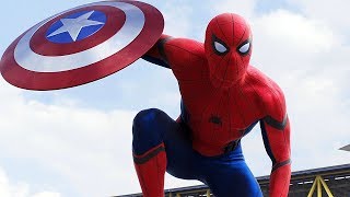 SpiderMan quotHey Everyonequot  Airport Argument Scene  Captain America Civil War  Movie CLIP HD [upl. by Anitsyrc]