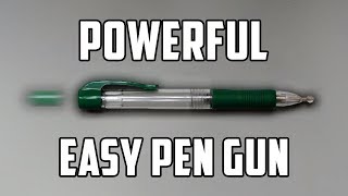 How To Make A Pen Gun Easy Full HD [upl. by Hcelemile]