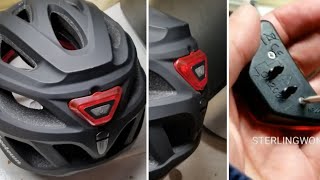 Freetown Bicycle Helmet How to replace bicycle helmet light battery [upl. by Animsay]