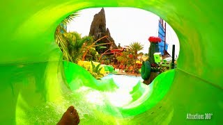 4K Volcano Bay Tube Water Slide POV  Taniwha Tubes  2 Slides POV [upl. by Anaugal]