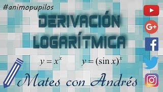 Derivadas logarítmicas 01 BACHILLERATO MATEMÁTICAS [upl. by Nnyre]