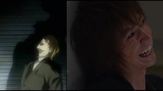 Death Note  Lights Evil Laugh  Anime Vs Movie [upl. by Lohrman731]