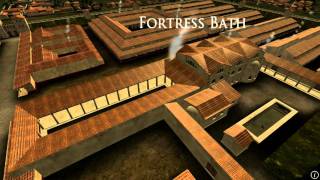 Animation of ancient Roman Fort in Caerleon Wales [upl. by Laroy704]