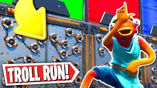 The Impossible Troll Deathrun 200 IQ Fortnite Creative Mode [upl. by Hilarius]