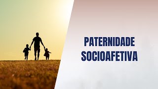 Paternidade socioafetiva [upl. by Neelac]