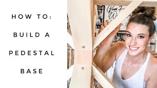 How To Build A Pedestal Table Base [upl. by Aviva]