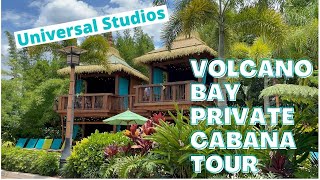 Volcano Bay Private Cabana Full Tour  Whats Included  How to Book  Universal Studios  Paradise [upl. by Manchester336]