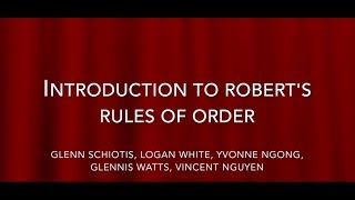 Basics of Roberts Rules [upl. by Germain988]