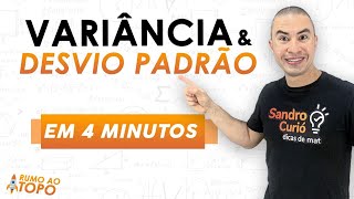 FÁCIL e RÁPIDO  VARIÂNCIA e DESVIO PADRÃO [upl. by Anikes]