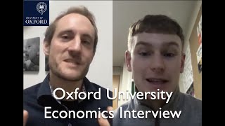 Oxford University Economics Interview [upl. by Eanrahc]