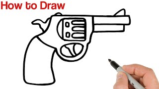 How to Draw a Gun Super Easy [upl. by Vida]