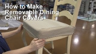 How to Make Removable Dining Chair Covers [upl. by Naerad734]