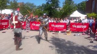 Medieval Poleaxe Combat Demonstration [upl. by Boni]