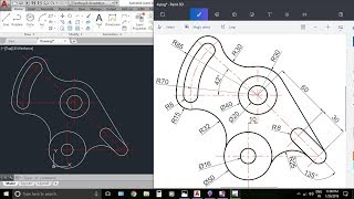 AutocAD 2D Practice Drawing  Exercise 4  Basic amp Advance Tutorial [upl. by Ashton]