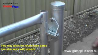 Gate Latch 2 way for round pipe and square [upl. by Bolanger348]