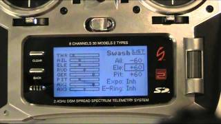 Spektrum DX8  Helicopter Setup [upl. by Naltiac]