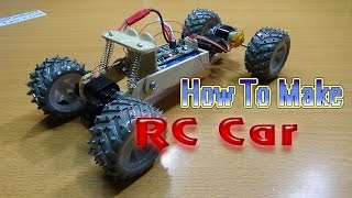 How To Make A RC CAR 4WD  Homemade rc car [upl. by Latouche]