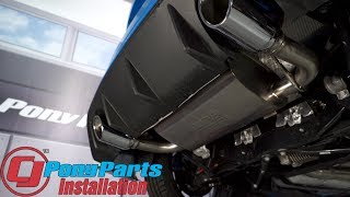 Focus RS Borla CatBack Exhaust ATAK 3quot Stainless Steel w4quot Polished Tips 20162018 Installation [upl. by Suolkcin]