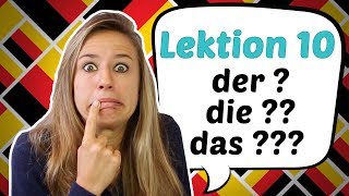 GERMAN LESSON 10 Awesome Hints on how to Guess German Articles 😎😎 [upl. by Ecirual]