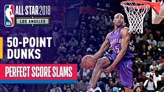 ALL 50Point Dunks In NBA Slam Dunk Contest History [upl. by Vladi291]