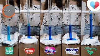 The Diapers Series  Absorbency Test  Episode 1  TAP Reviews  theAsianparent [upl. by Mcgregor]