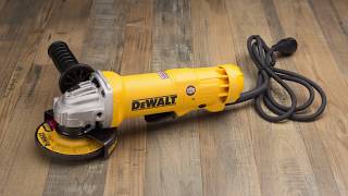 DEWALT 412in 11Amp Paddle Switch Corded Angle Grinder [upl. by Rehtae879]