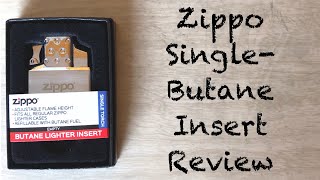 Zippo Single Torch Butane Lighter Insert Review [upl. by Gene]