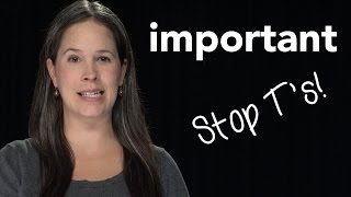 How to Pronounce IMPORTANT  American English [upl. by Ashlee]