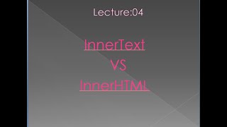 innerText VS innerHTML Bangla [upl. by Bullion]