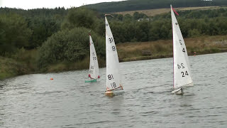 RC Sailing Boats 1m class in strong wind [upl. by Annah996]