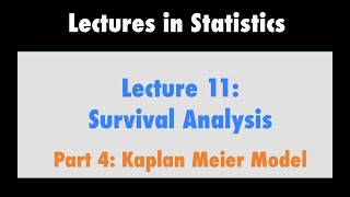 Survival Analysis Part 4  Kaplan Meier Model [upl. by Aicnetroh]