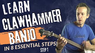 How to Play Clawhammer Banjo in 8 Essential Steps STEP 1 [upl. by Butterworth]