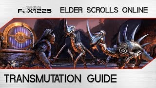 ESO Transmutation guide Change the Trait on Weapons and Armor [upl. by Kat]