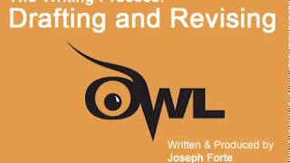 Purdue OWL Vidcast Drafting and Revising [upl. by Aizat667]