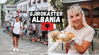 ALBANIAS Most BEAUTIFUL City Exploring Gjirokaster and Eating Local Foods [upl. by Aihtebat]